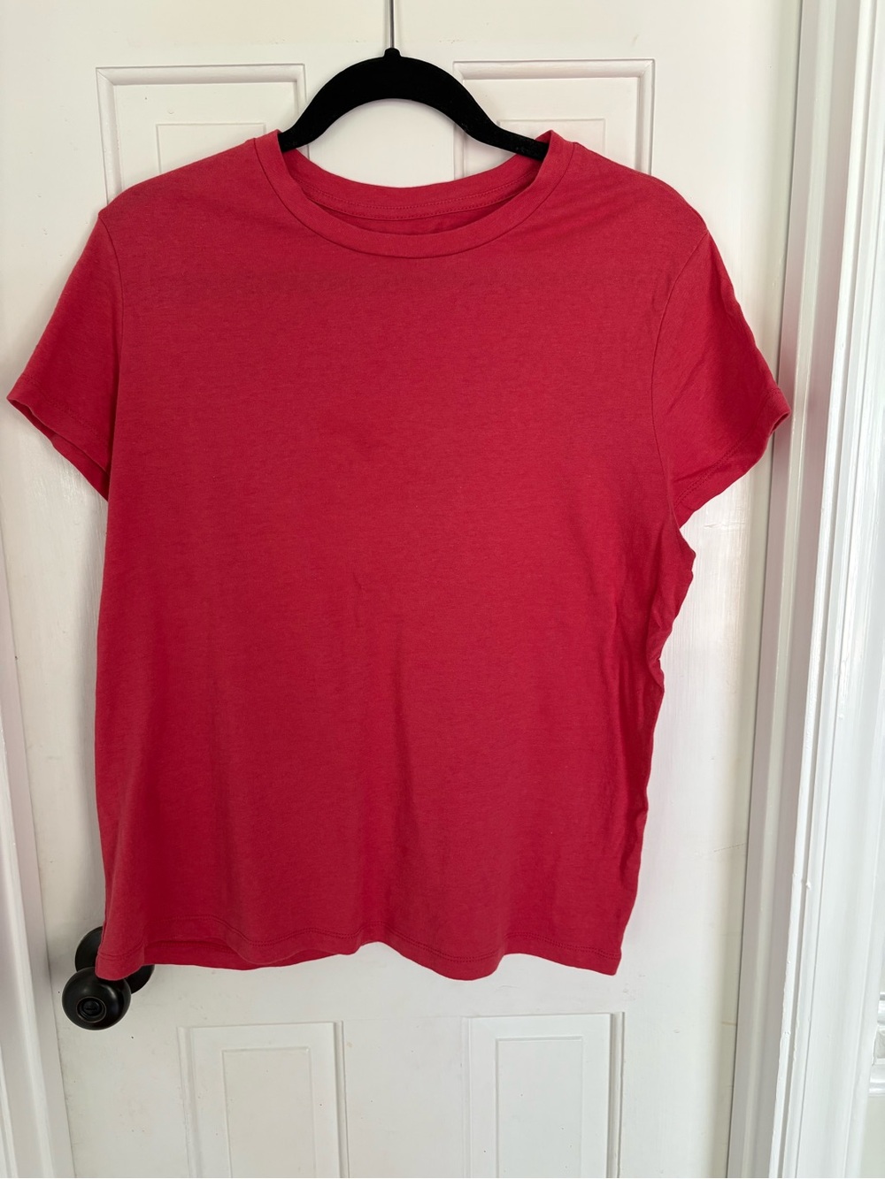 a new day Women's Short Sleeve Crewneck Tee - Coral Red